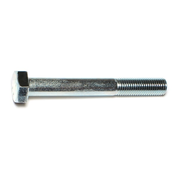 Midwest Fastener Class 8.8, M10-1.25 Hex Head Cap Screw, Zinc Plated Steel, 80 mm L, 4 PK 73571 - main